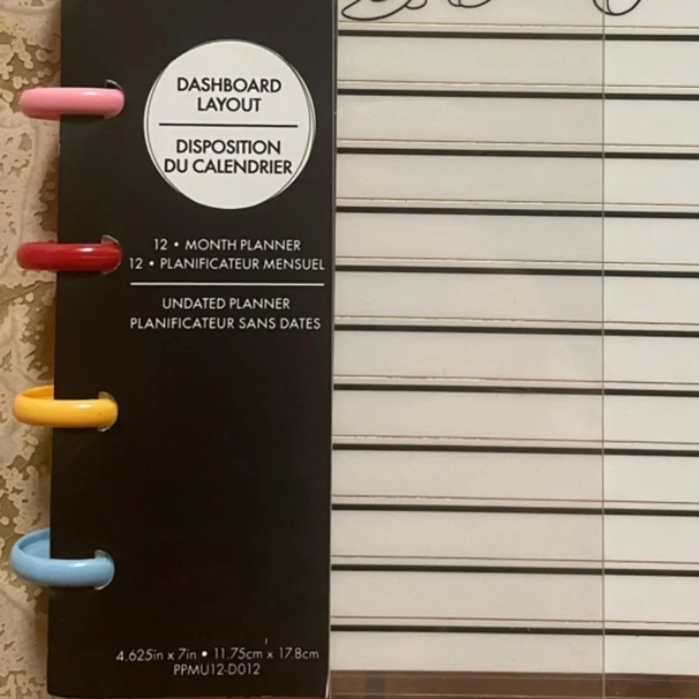 The Happy Planner Mini Disney Edition Dashboard Layout Undated 12 Month NWT - Picture 4 of 7